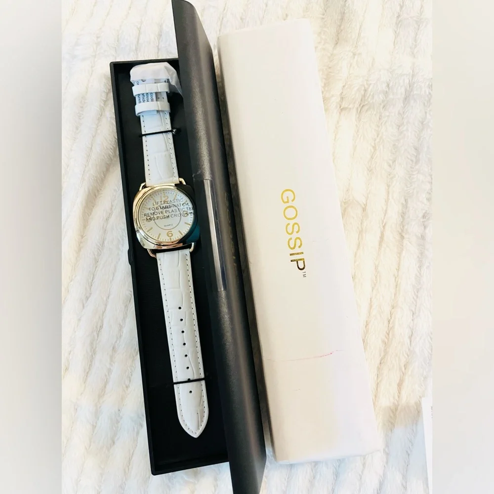 Gossip Gold and White Timepiece Watch